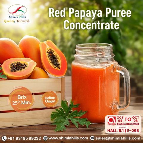 Shimla Hills Red Papaya Puree Concentrate 
