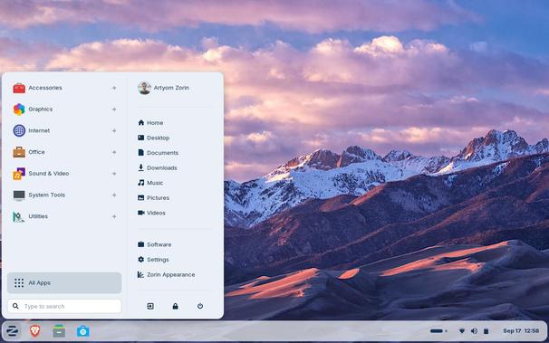 Zorin 18 beta