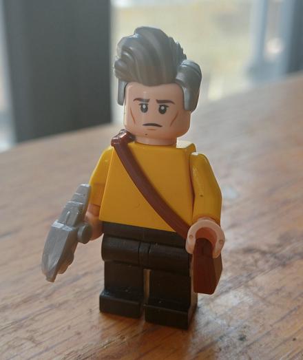 My custom Lego minifigure of Christopher Pike from Star Trek: Strange New Worlds 