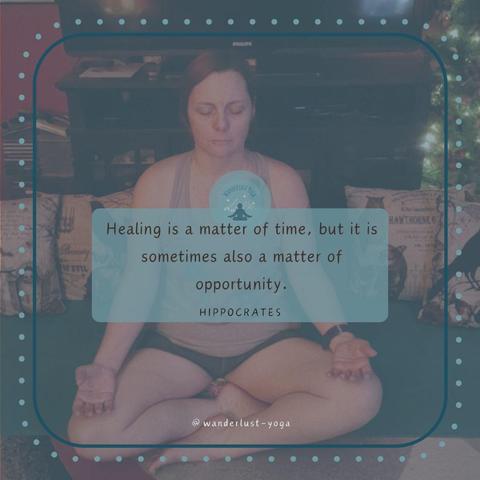 Healing is a matter of time, but it is sometimes also a matter of opportunity. -Hippocrates