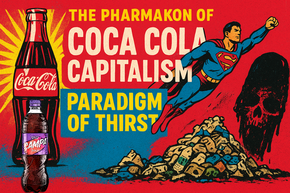 This paper examines “Coca-Cola capitalism” through the Indian context, tracing its genealogy within globalization and cultural imperialism. It reconstructs Coca-Cola’s trajectory in India—entry in 1950, exit in 1977 under FERA disputes, the proliferation of indigenous soft drinks, and re-entry in 1993 after liberalization. The analysis then turns to Reliance Consumer Products, highlighting Isha Ambani’s relaunch of Campa Cola and investments in heritage brands like Sosyo, as a domesticated variant of this model. Termed “Ambani-Cola capitalism,” this formation replicates the global logics of branding, distribution, and resource extraction while consolidating domestic oligopoly. Ecological costs (water depletion, agricultural inputs, packaging waste, emissions, and community conflicts) and health risks (obesity, diabetes, cardiovascular disease) are foregrounded, alongside the contradictions of CSR projects such as the Piramal Foundation’s Sarvajal water ATMs. Drawing on Žižekian ideology critique, Lacanian psychoanalysis, and Derrida’s pharmakon, the paper argues that commodified consumption generates an ideological surplus that masks exploitation. The conclusion reflects on policy implications for environmental governance, community rights, competition, and corporate accountability.