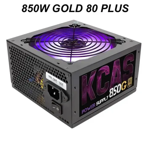 Alimentation PC KCAS 850W GOLD 80 PLUS ARGB avec ventilateur lumineux et certification 80 Plus Gold – Inmedia
