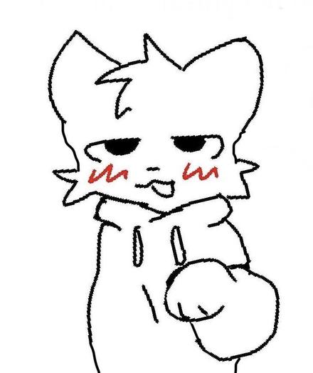 A cute cat with human-like limbs and big ears, making droopy eyes and satisfied face, in hoodie