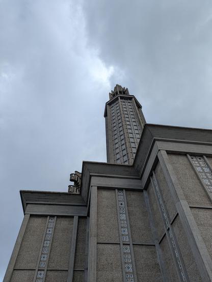 Tour de l'église St Joseph du Havre, structure en béton