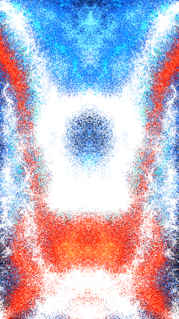 A person's face with eyes and good overcoming evil and corruption