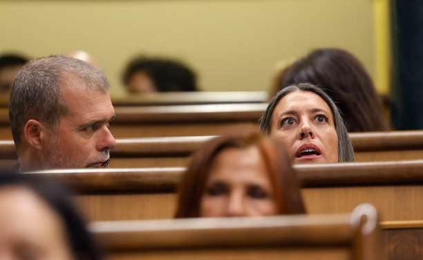 La diputada i portaveu de Junts al Congrés, Míriam Nogueras, durant el Ple del Congrés (EFE/J.P.Gandul)