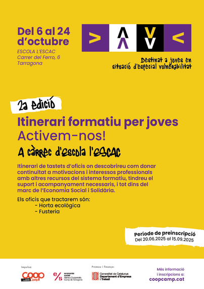 Modificació del termini d'inscripcions fins el dia 02/10.