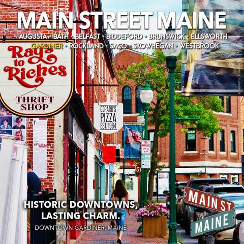Downtown Gardiner, Maine!