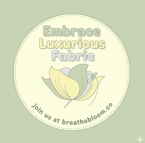 wellness logo for 'women over 40' with colors: Pastel Yellow, Sage Green, Light Gray; breathebloom.co
