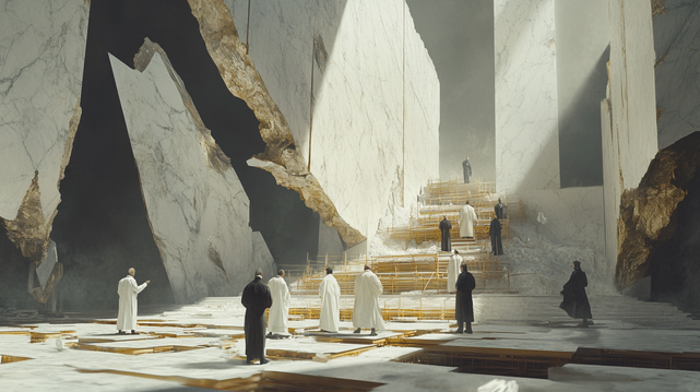 Ancient room with fragile grounding