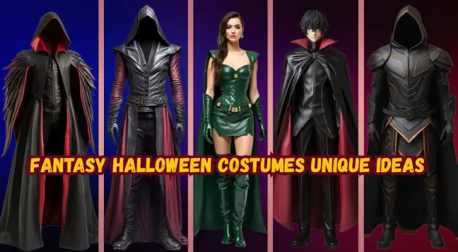 A creative collection of fantasy Halloween costumes featuring unique designs like enchanted sorceresses, armored warriors, mystical elves, and gothic-inspired leather outfits. Perfect for cosplay lovers and Halloween fans looking for original, handcrafted costume ideas. Explore magical styles that combine imagination, detail, and craftsmanship to stand out during spooky season and inspire unforgettable looks. - Creed Leather