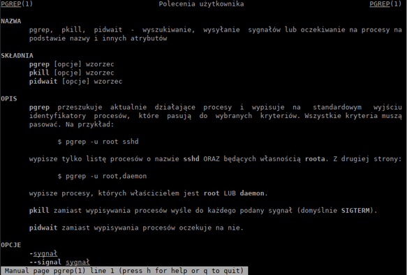 pgrep linux