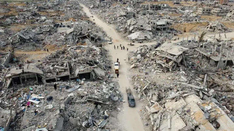Rafah in ruins.