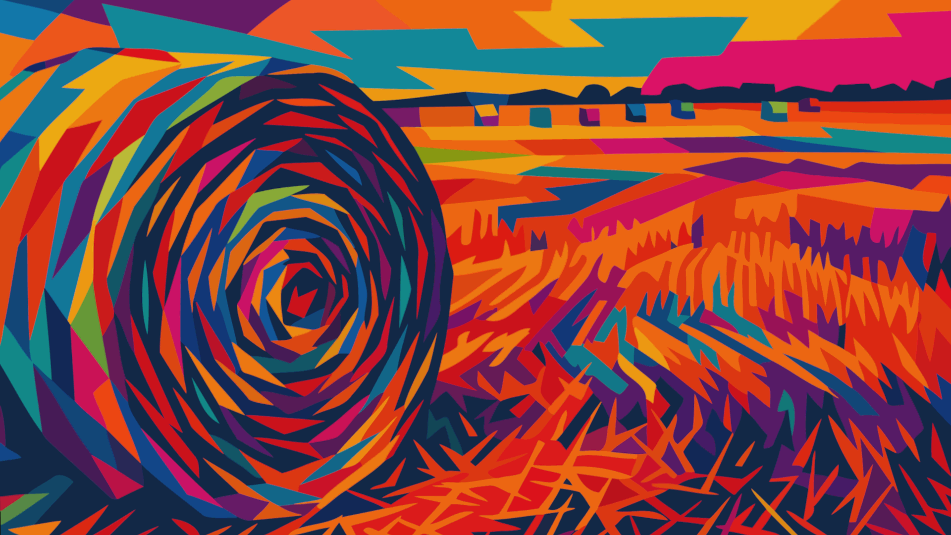 The season folded. Warmth archived in bales. Stillness spreads, but silence keeps speaking