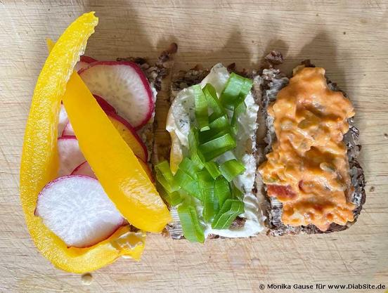 Belegte Butterbrote.