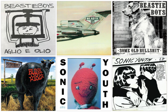 Coverabbildungen der Platten:

BEASTIE BOYS - Aglio E Olio (LP)
BEASTIE BOYS - Licensed To Ill (LP)
BEASTIE BOYS - Some Old Bullshit (LP)
BLINK-182 - Dude Ranch (LP)
SONIC YOUTH - Dirty (2xLP)
SONIC YOUTH - Goo (LP)