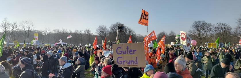 Demonstration aus gutem Grund!