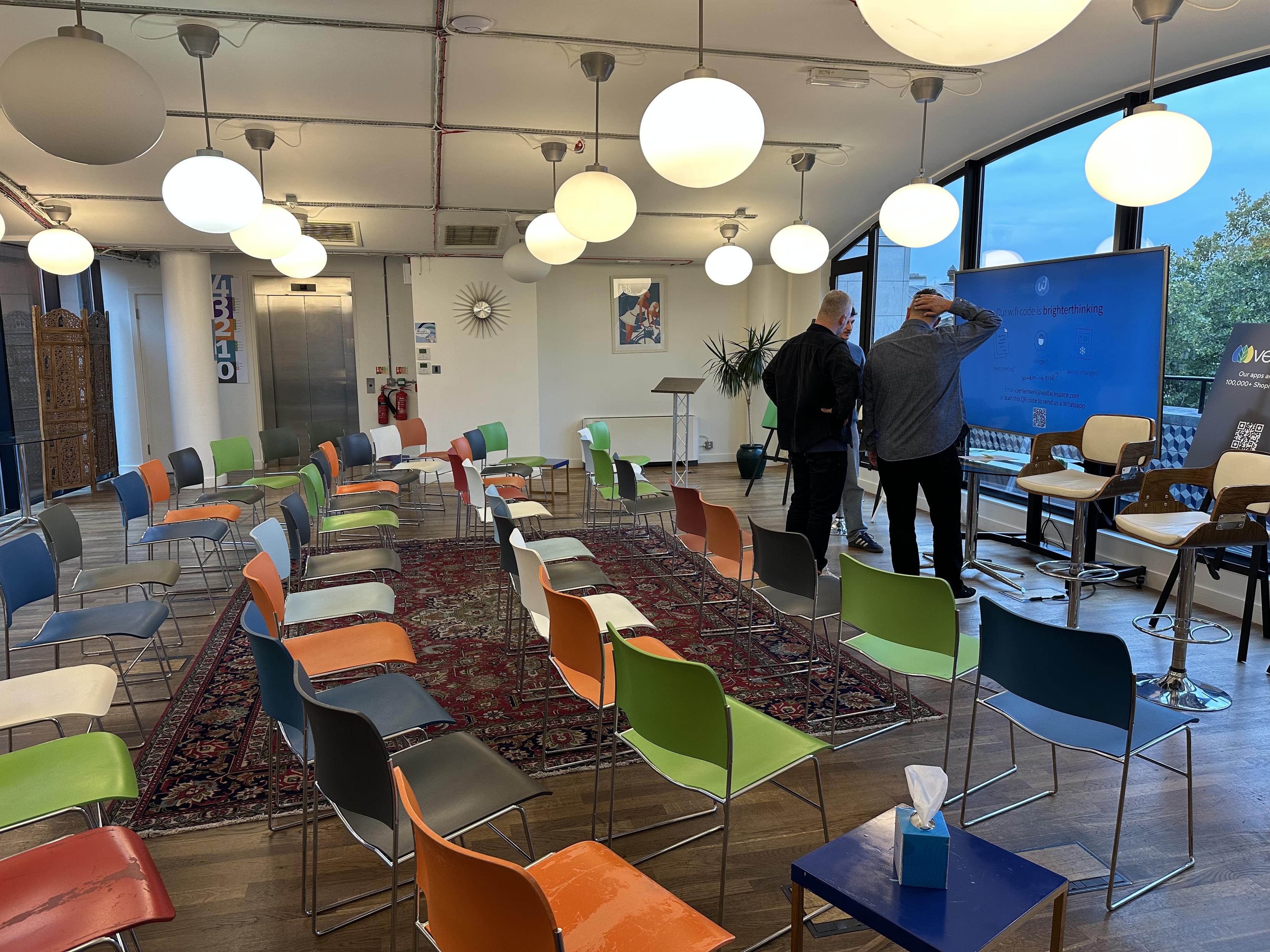 Setting up for #craftandwork, the event @keirwhitaker runs in London today.