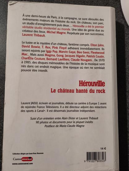 4ème de couverture du livre "Hérouville - Le Château hanté du rock"