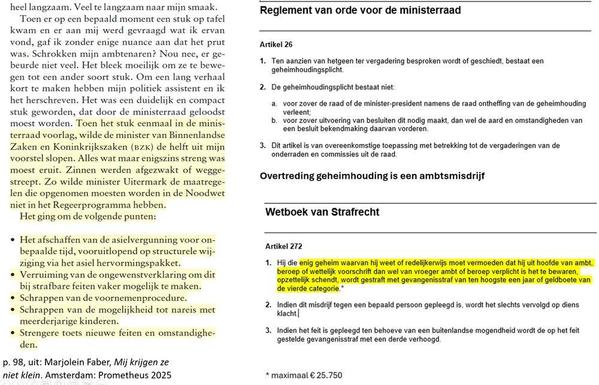 Ambtsmisdrijf Minister Faber?
