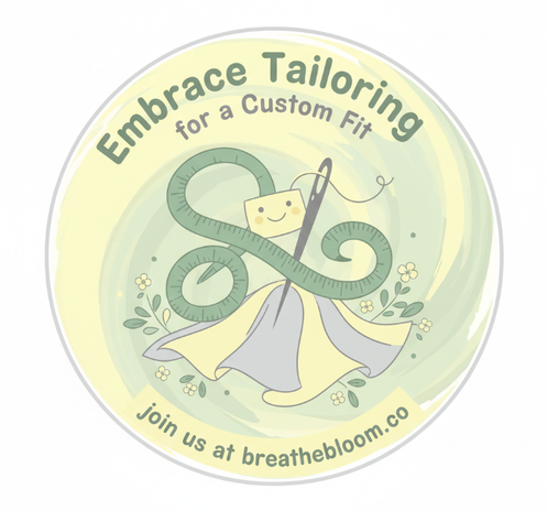 wellness logo for 'women over 40' with colors: Pastel Yellow, Sage Green, Light Gray; breathebloom.co