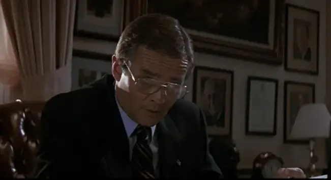scene for "The Hunt for Red October":

"you lost another submarine?"