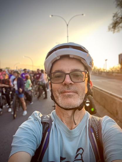 A rare selfie if the author 