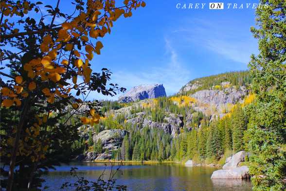 Fall colors Bear Lake at RMNP