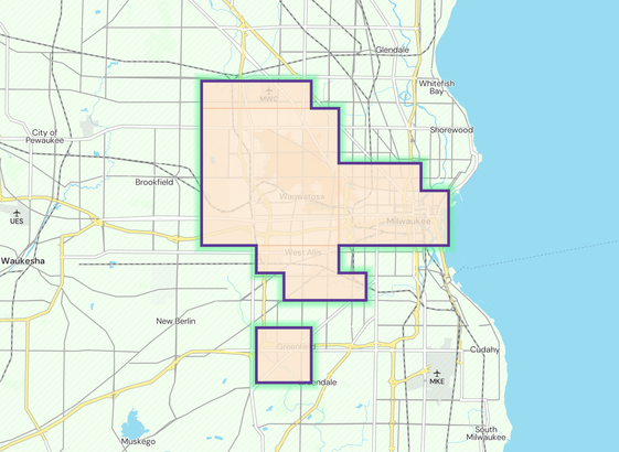 A map showing where I have biked.