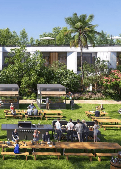 luxury backyard of house in dubai