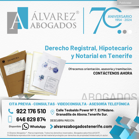 Abogados Derecho Registral, Hipotecario y Notarial en Tenerife. Cuestión de Confianza. Ofrecemos orientación, asesoría y tramitación. Consúltenos ahora sin compromiso. Acompañando a nuestros clientes desde 1954.
https://alvarezabogadostenerife.com/areas-derecho/derecho-registral/ 

#alvarezabogados #abogadostenerife #abogados #Tenerife #derecho #registral #hipotecas #notarial #legal 

