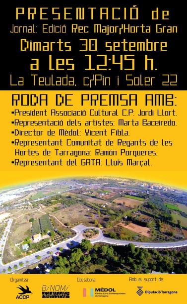 Cartell publicitari de la roda de premsa
