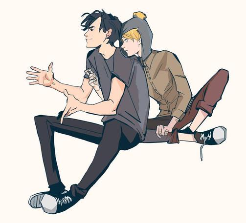 Fanart of Southpark's Craig Tucker and Tweek. "creek" (2019) Artist: wolf-fram - https://www.deviantart.com/wolf-fram