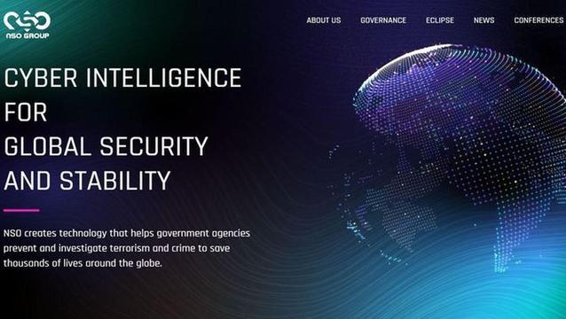 Imatge promocional d'NSO, l'empresa que comercialitza el sistema d'espionatge Pegasus (3CatInfo)