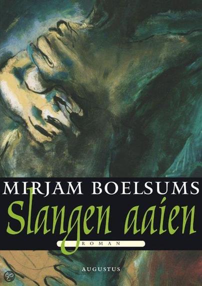 Dat de 17-jarige Mariecke een hand heeft gehad in de dood van haar vroegere docent Nederlands is wel duidelijk, maar de vraag waarom is dat niet. Tijdens haar verblijf in de jeugdinrichting wordt zij verhoord door een reclasseringsambtenaar en worden gebeurtenissen uit haar recente verleden een voor een afgepeld. Slangen aaien (1998) was het debuut van Mirjam Boelsums.