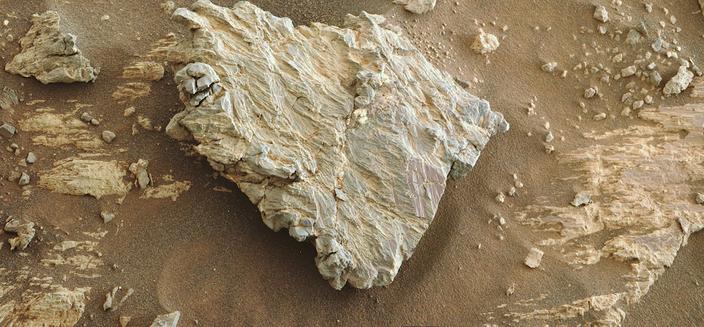 Mars Perseverance Sol 1639: L/R Mastcam-Z Camera / enhanced mosaic panorama. 
NASA's Mars Perseverance rover acquired this image using its Left Mastcam-Z camera. Mastcam-Z is a pair of cameras located high on the rover's mast.

Sept. 29, 2025 (Sol 1639), 05:13:28

Source images: https://mars.nasa.gov/mars2020/multimedia/raw-images/ZL0_1639_0812414902_848EBY_N0790732ZCAM09722_1100LMJ / ZR0_1639

Image Credit: NASA/JPL-Caltech/ASU/Jackie Branc
