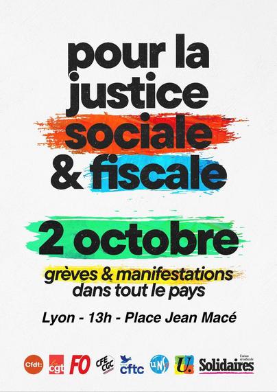 Visuel de la manifestation du jeudi 2 octobre à Jean Macé.