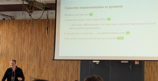 Concrete implementation in systemd