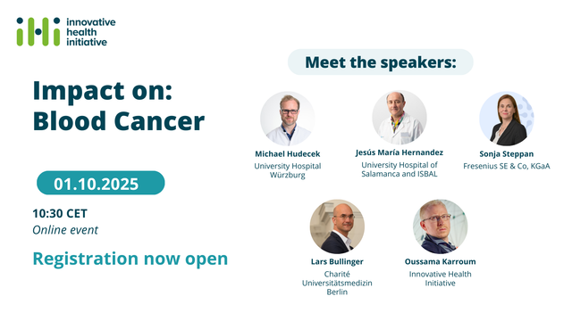 Join us for Impact on Blood Cancer at 10:30 on 1 October