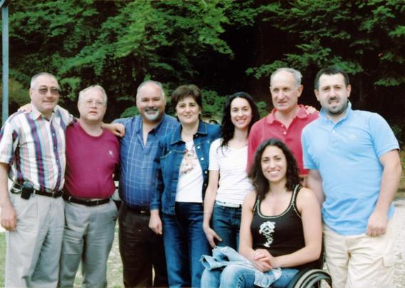 [Friends posing for a photo in Italy]