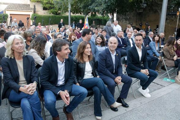 A l'acte hi ha assistit la plana major de Junts (ACN/Marina López)