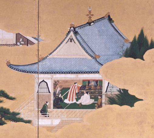 Woodblock print of a Christian mass being held in Japan.

Image thanks - https://ja.ukiyo-e.org/