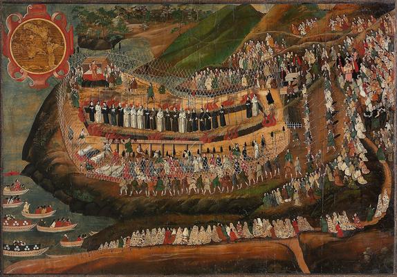 Painting of the Christian Martyrs of Nagasaki.