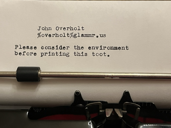 A typewritten message, same as original post.