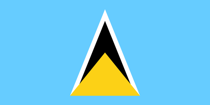 Flag of Saint Lucia.