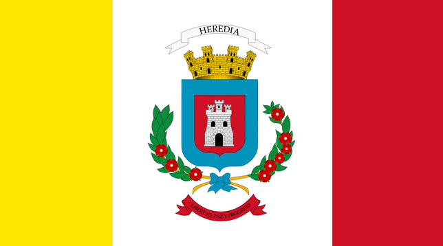 Flag of Heredia, Costa Rica.