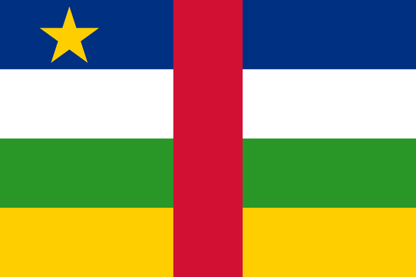 Flag of Central African Republic.