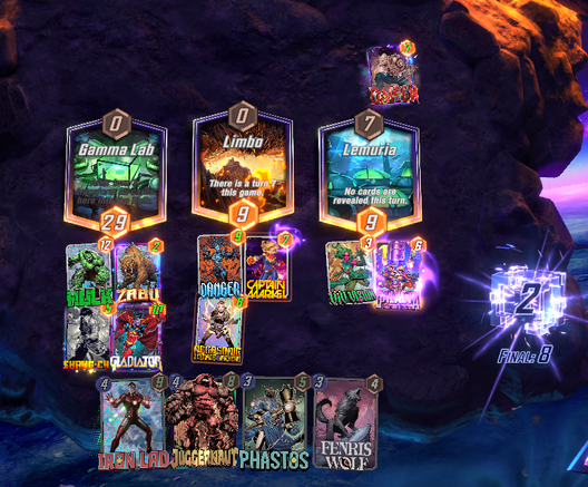 Marvel snap board end state.