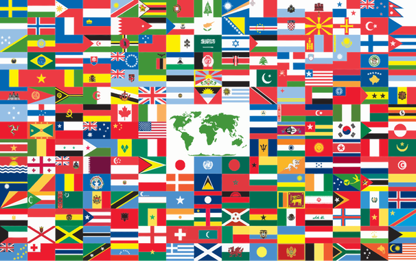 Proposed flag of Earth (World Flag by Paul Carroll, 2006).