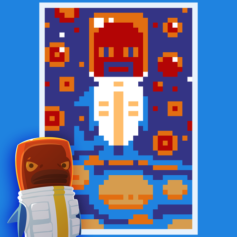 Nautilian from A Planet Of Mine Mastermine Edition in Hungry Cat Nonogram pixel art video game